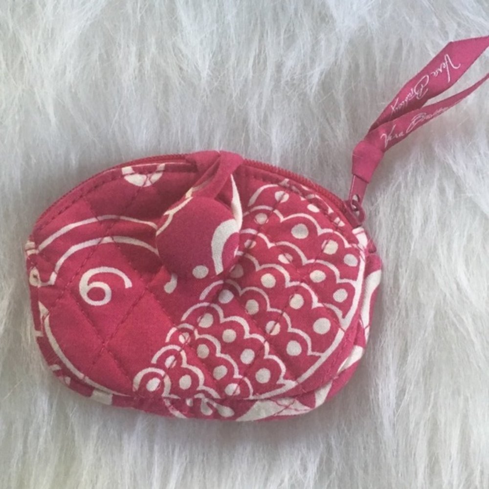 Vera Bradley Twirly Bird Pink Coin Purse